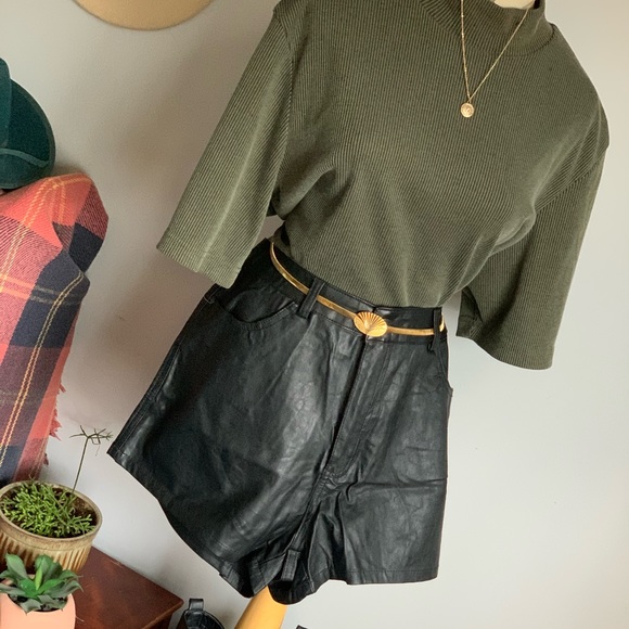 Pleather Shorts - Picture 2 of 9